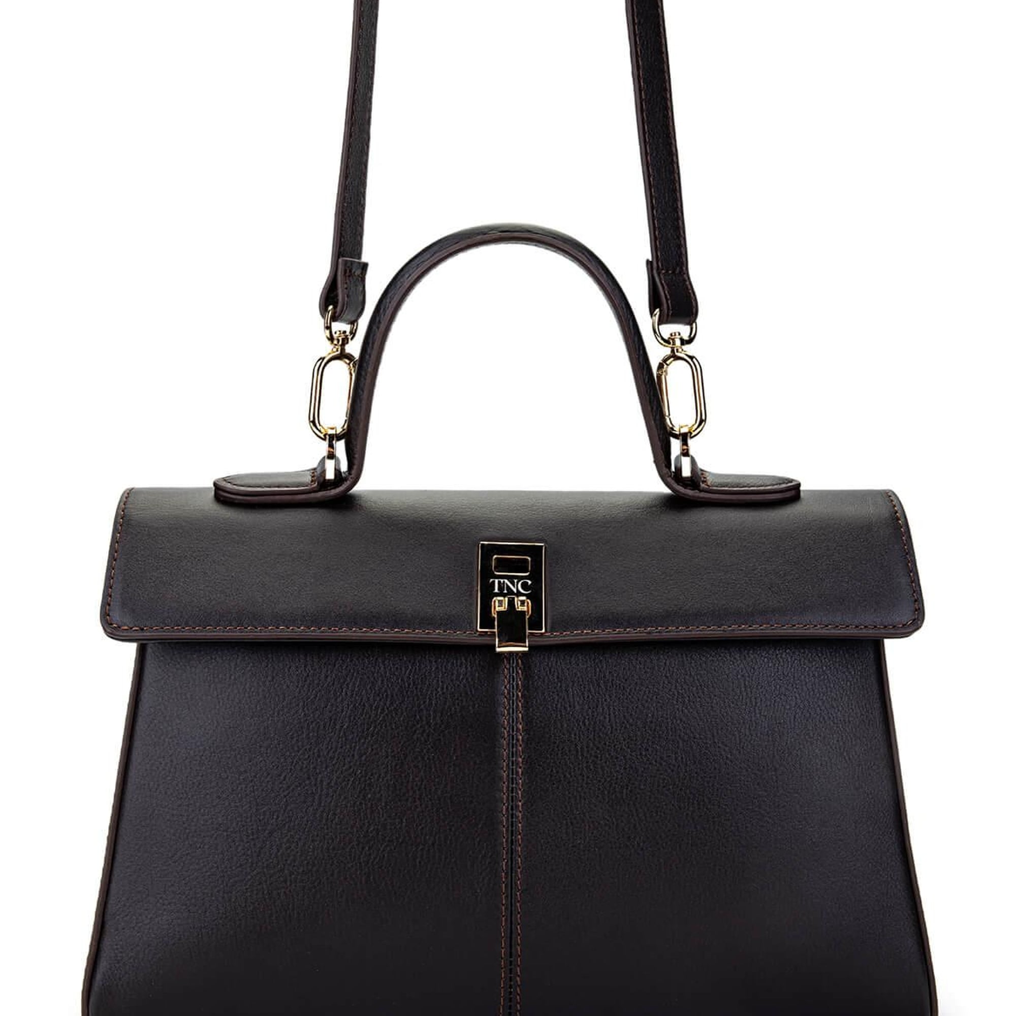 Tamer Tanca Kadın Hakiki Deri Kahverengi El Çantası