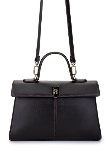  Tamer Tanca Kadın Hakiki Deri Kahverengi El Çantası