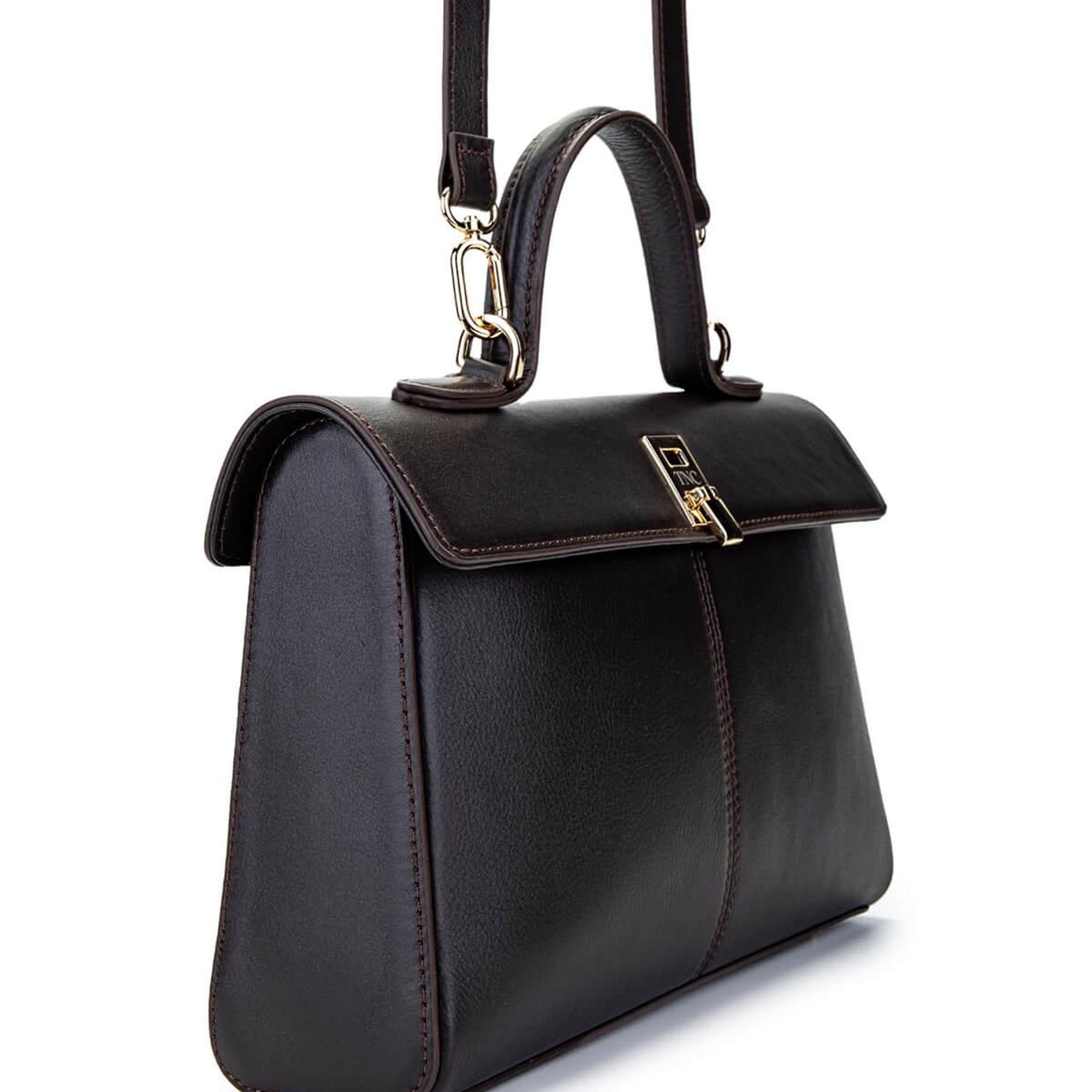 Tamer Tanca Kadın Hakiki Deri Kahverengi El Çantası