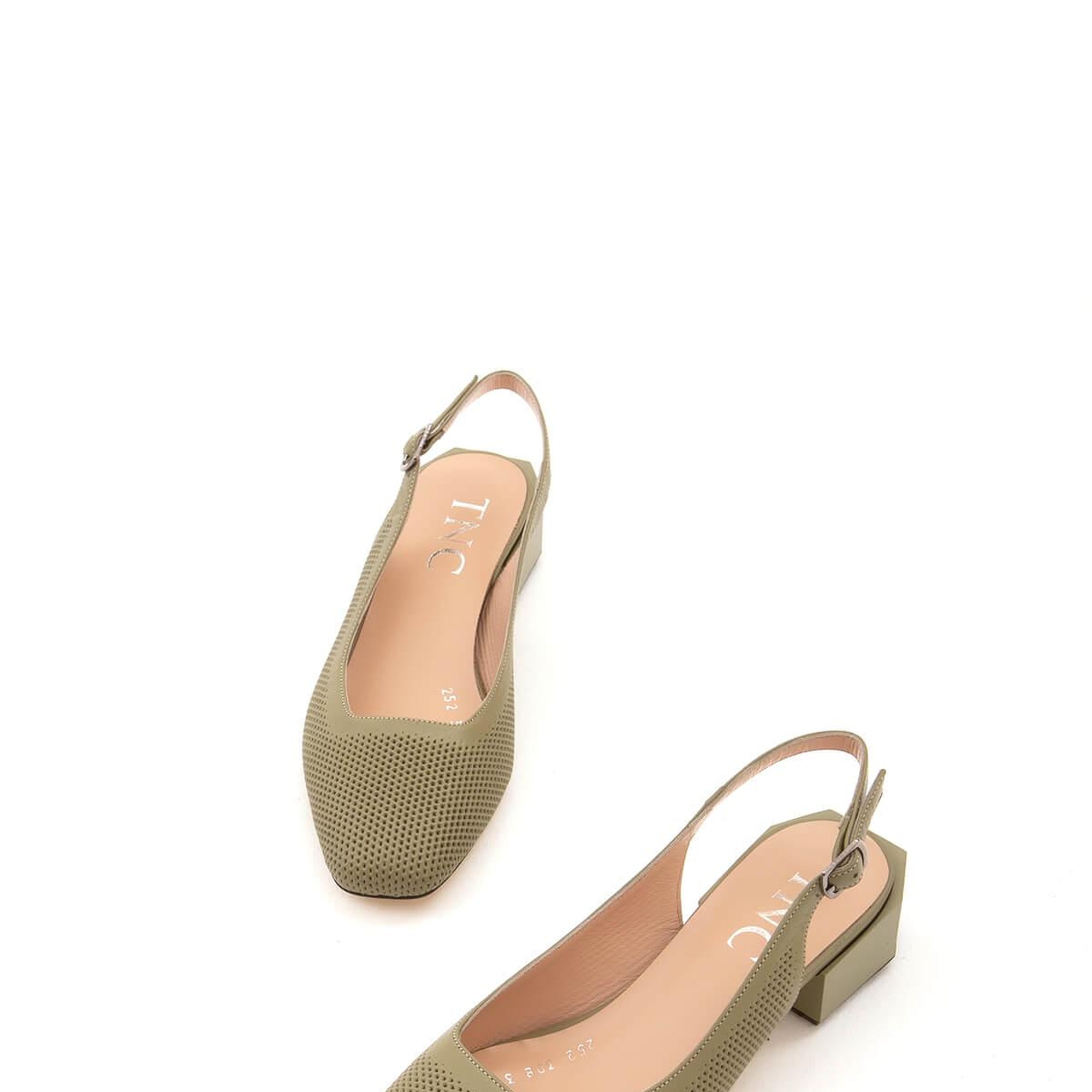 Tamer Tanca Kadın Hakiki Deri Yeşil Klasik Ayakkabı