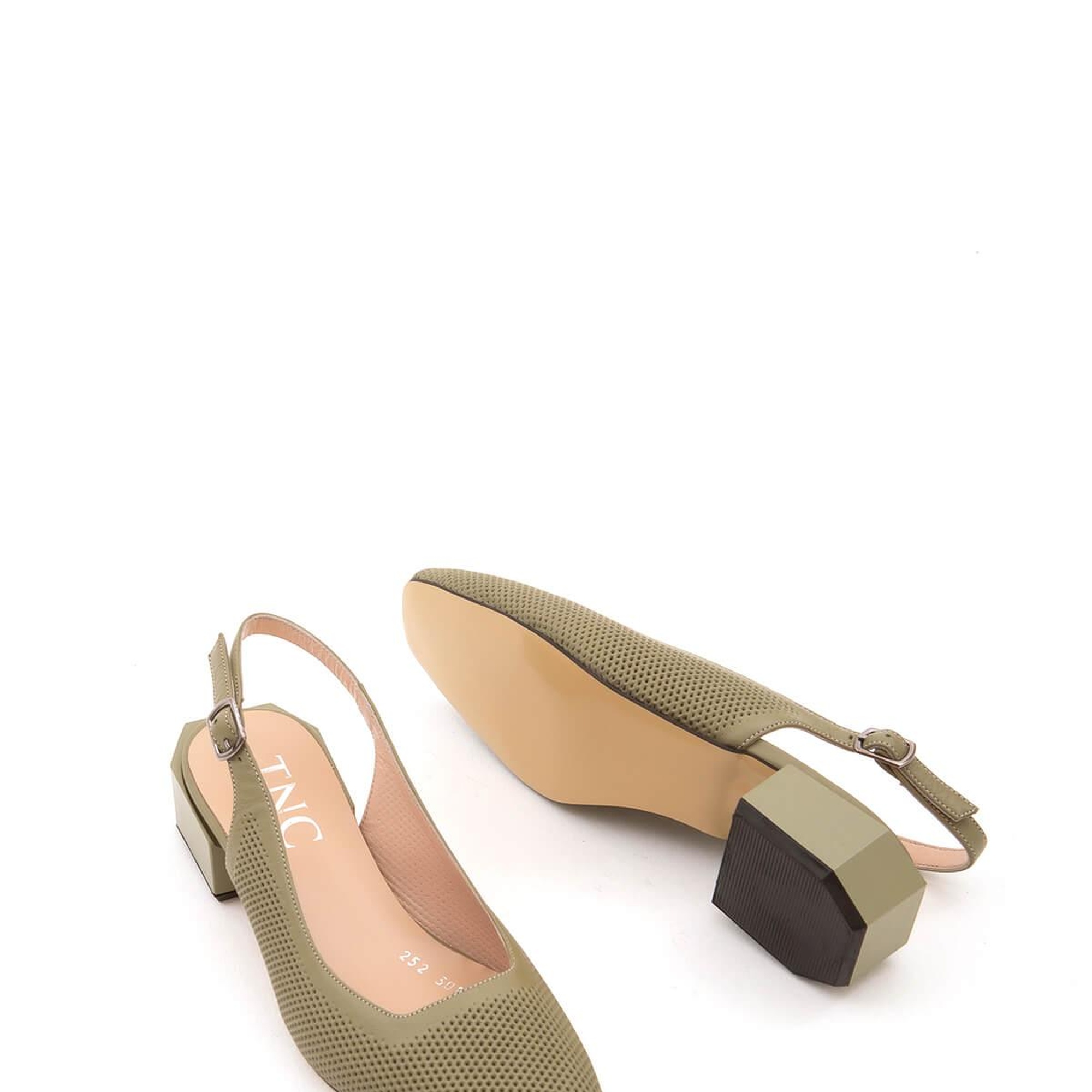 Tamer Tanca Kadın Hakiki Deri Yeşil Klasik Ayakkabı