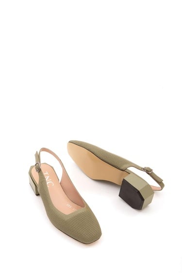  Tamer Tanca Kadın Hakiki Deri Yeşil Klasik Ayakkabı