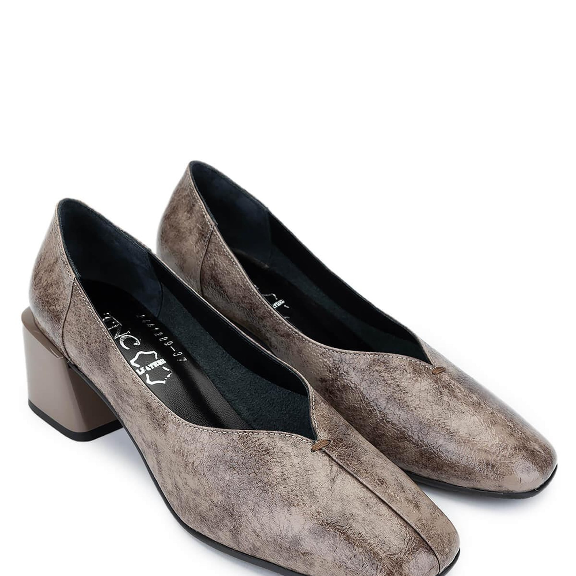 Tamer Tanca Kadın Hakiki Deri Vizon Rugan GOVA Ayakkabı