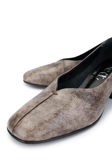  Tamer Tanca Kadın Hakiki Deri Vizon Rugan GOVA Ayakkabı