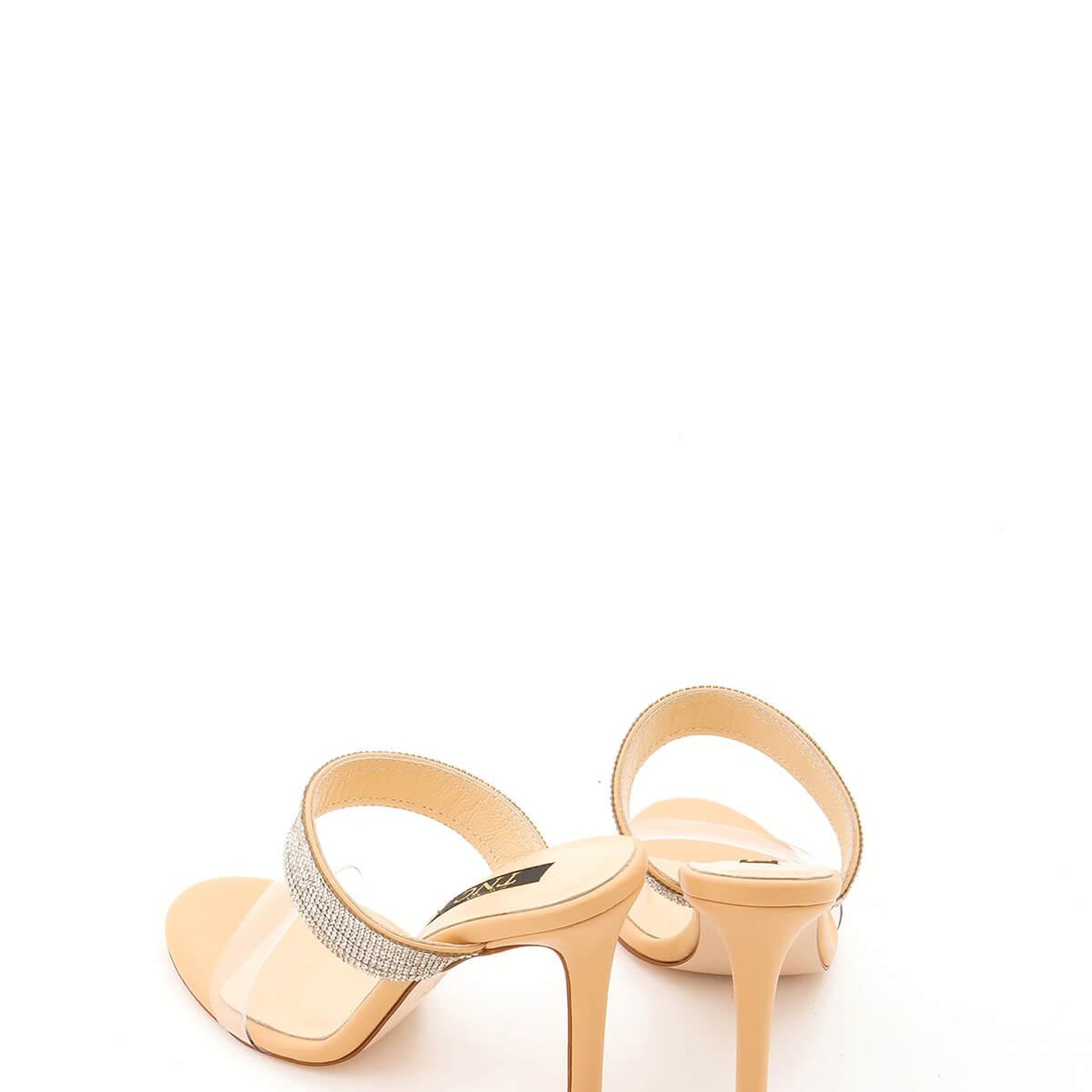 Tamer Tanca Kadın Vegan Nude/Şeffaf Topuklu Ayakkabı
