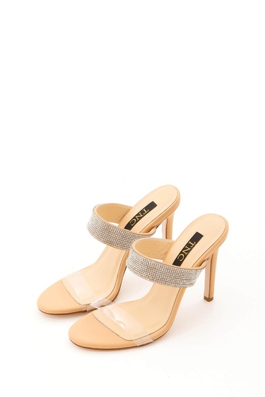  Tamer Tanca Kadın Vegan Nude/Şeffaf Topuklu Ayakkabı