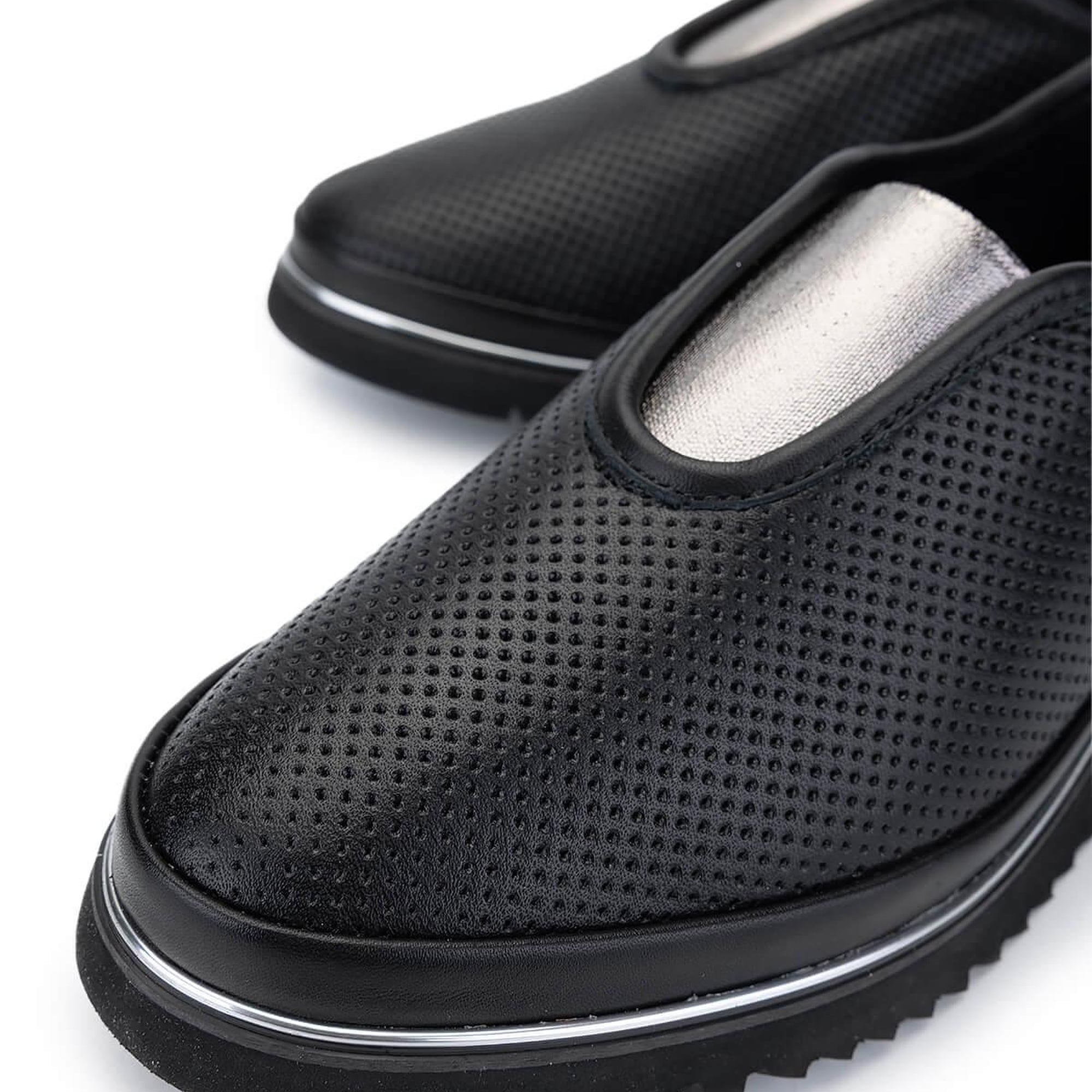 Tamer Tanca Kadın Hakiki Deri Siyah Comfort Ayakkabı