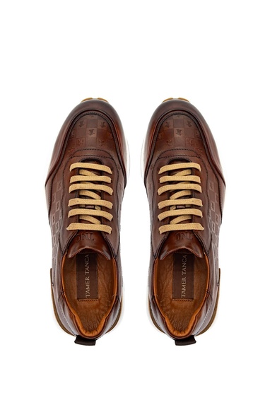  Tamer Tanca Erkek Hakiki Deri Taba Sneakers & Spor Ayakkabı