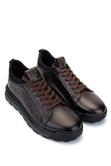  Tamer Tanca Erkek Hakiki Deri Kahverengi Sneakers & Spor Ayakkabı