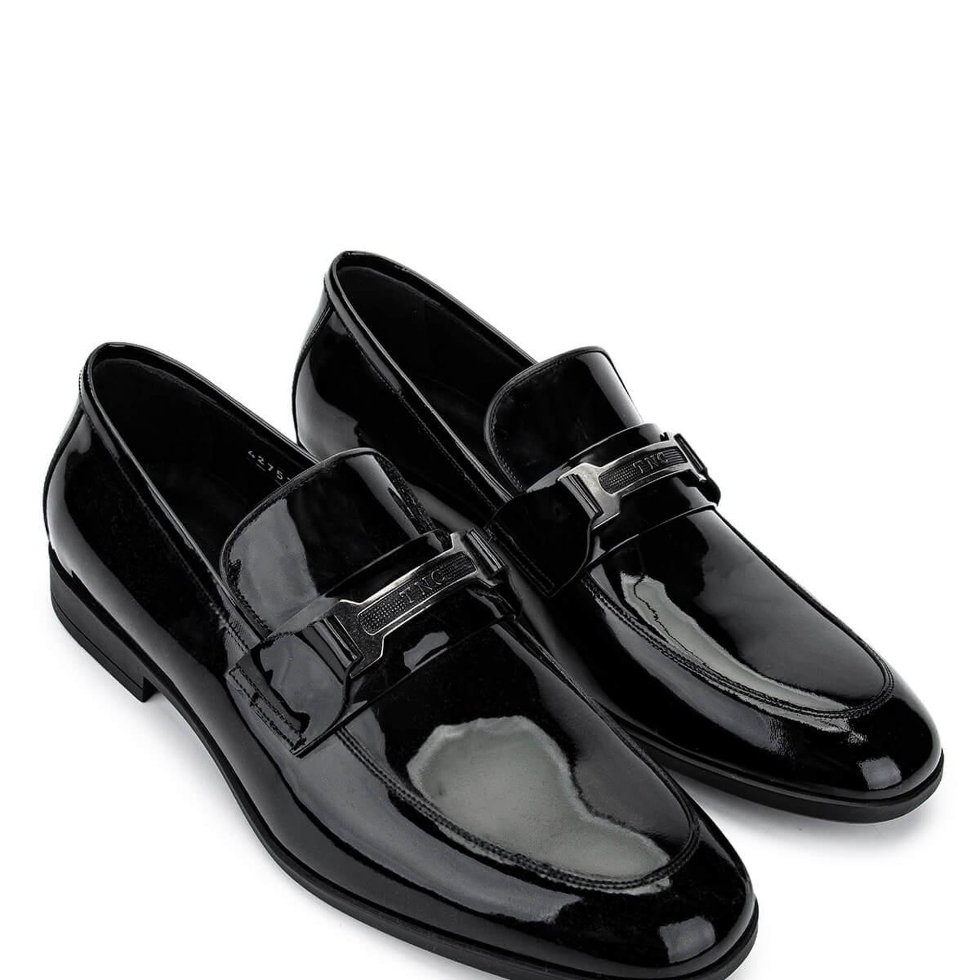 Tamer Tanca Erkek Hakiki Deri Siyah Rugan Klasik Ayakkabı