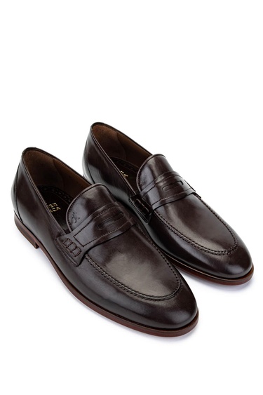  Tamer Tanca Erkek Hakiki Deri Kahverengi Klasik Ayakkabı