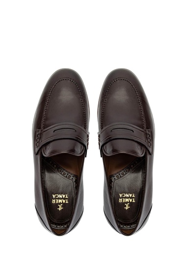  Tamer Tanca Erkek Hakiki Deri Kahverengi Klasik Ayakkabı