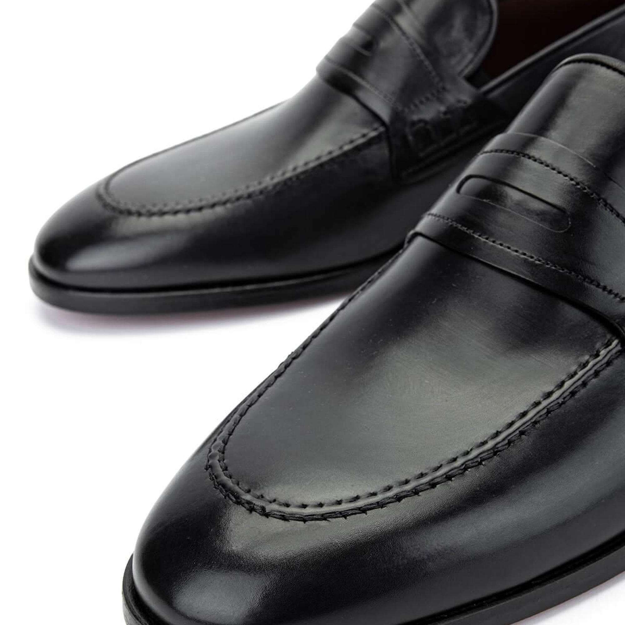 Tamer Tanca Erkek Hakiki Deri Siyah Klasik Ayakkabı