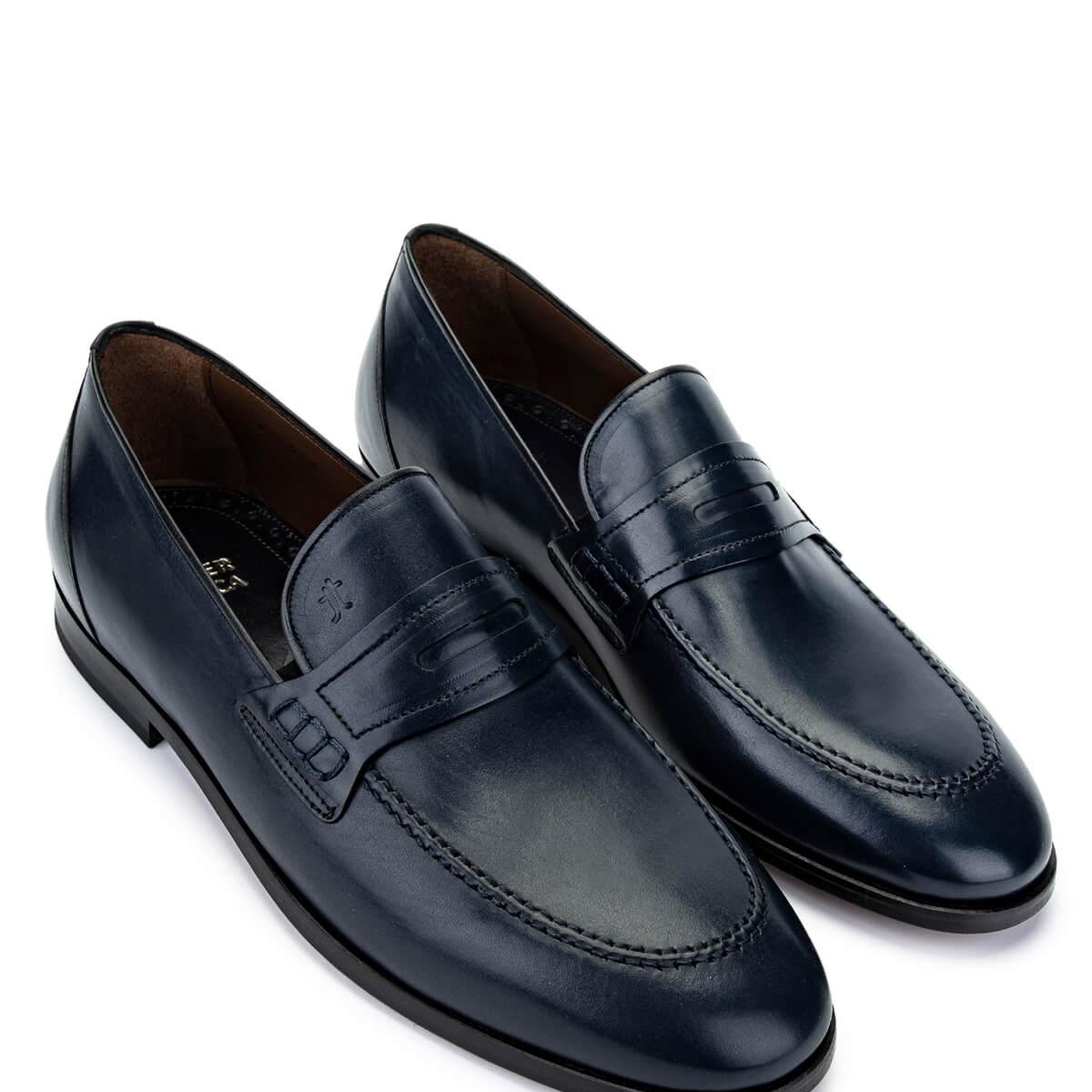 Tamer Tanca Erkek Hakiki Deri Lacivert Klasik Ayakkabı