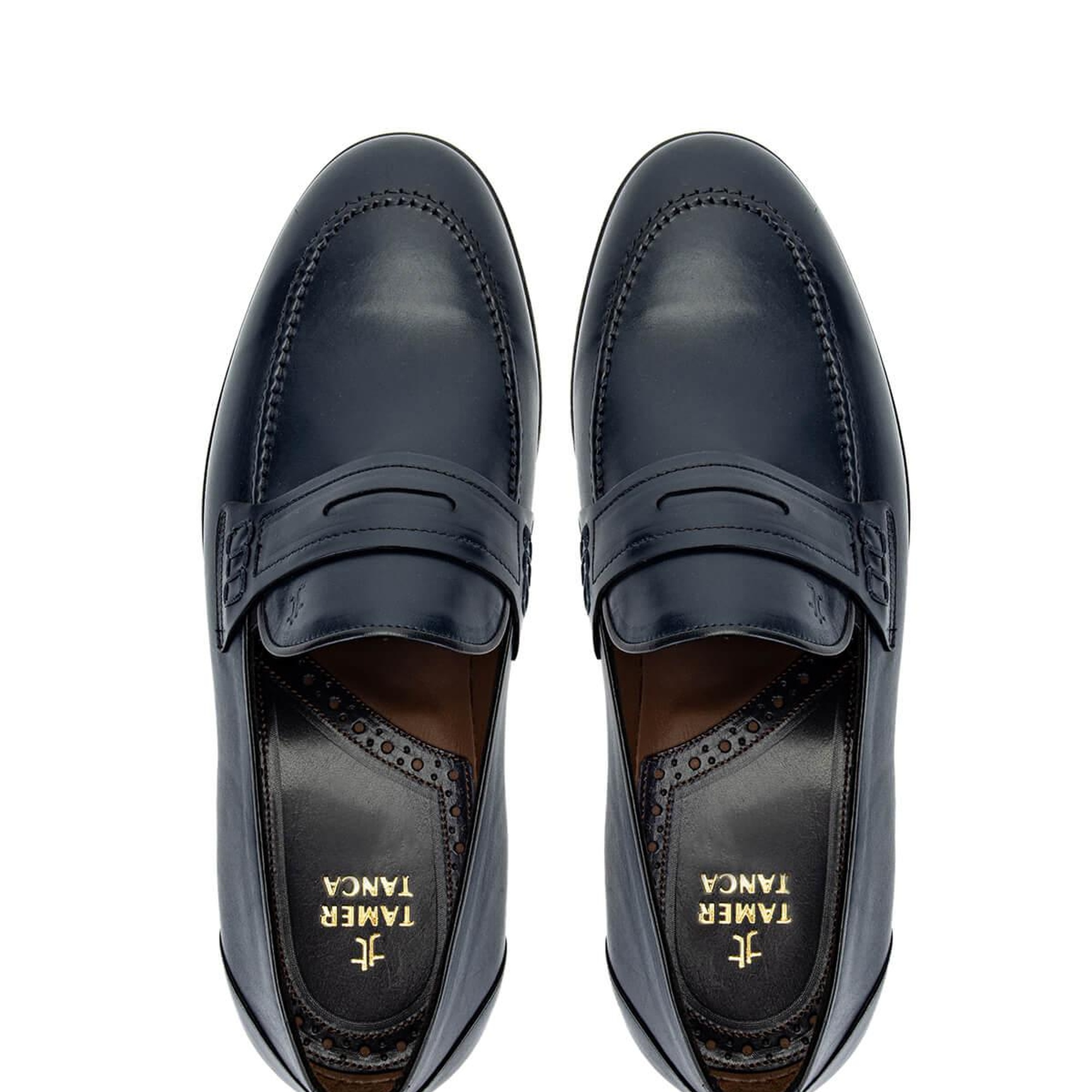 Tamer Tanca Erkek Hakiki Deri Lacivert Klasik Ayakkabı