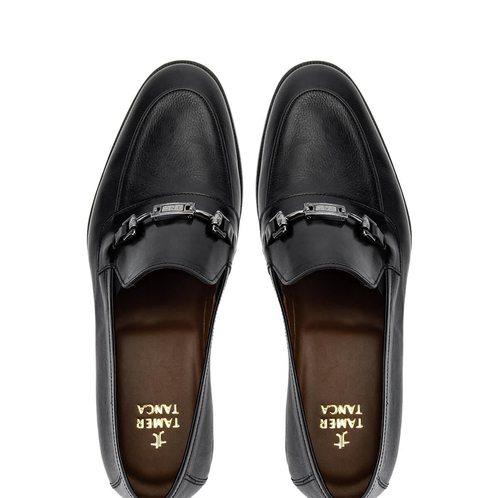 Tamer Tanca Erkek Hakiki Deri Siyah Klasik Ayakkabı