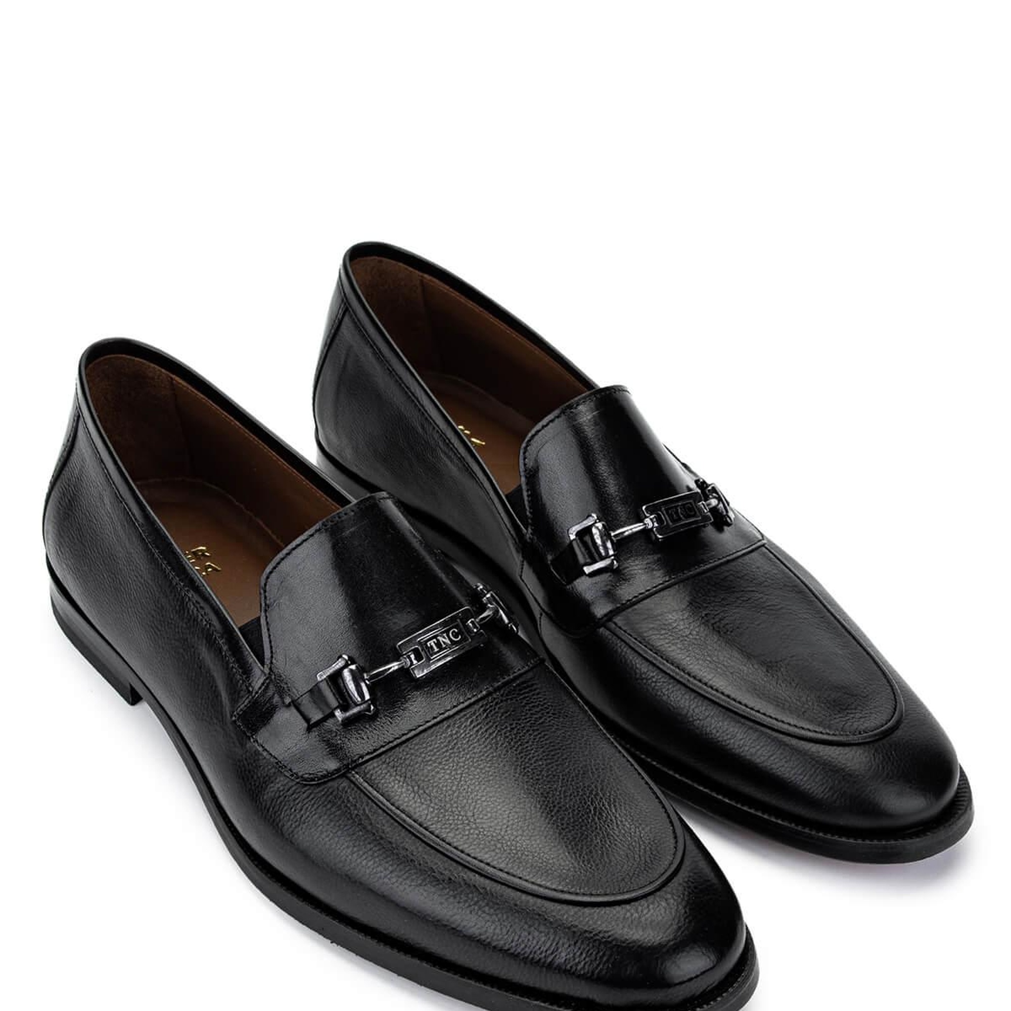 Tamer Tanca Erkek Hakiki Deri Siyah Klasik Ayakkabı