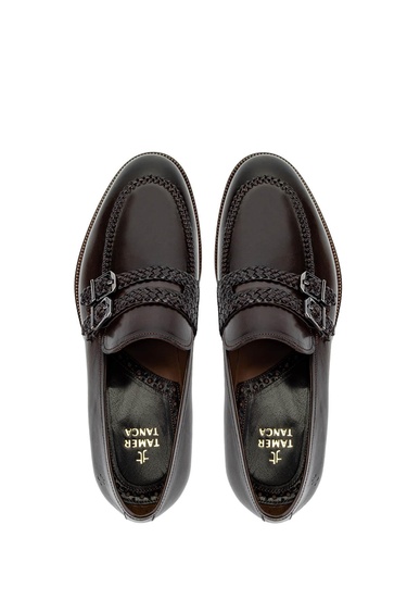  Tamer Tanca Erkek Hakiki Deri Kahverengi Klasik Ayakkabı