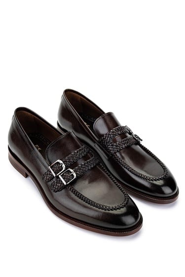  Tamer Tanca Erkek Hakiki Deri Kahverengi Klasik Ayakkabı