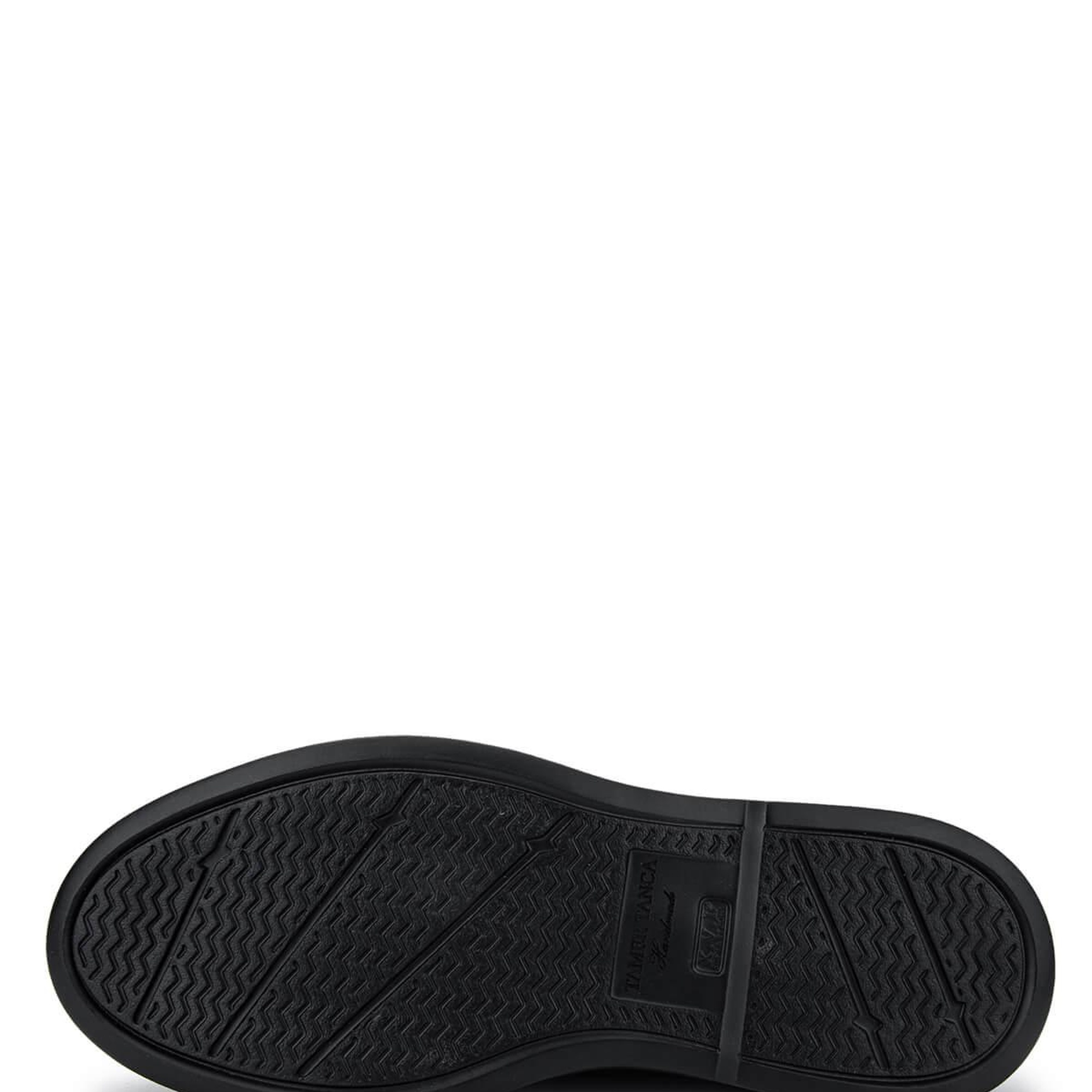 Tamer Tanca Erkek Hakiki Deri Siyah Deri Casual Ayakkabı