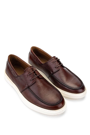  Tamer Tanca Erkek Hakiki Deri Kahverengi Casual Ayakkabı