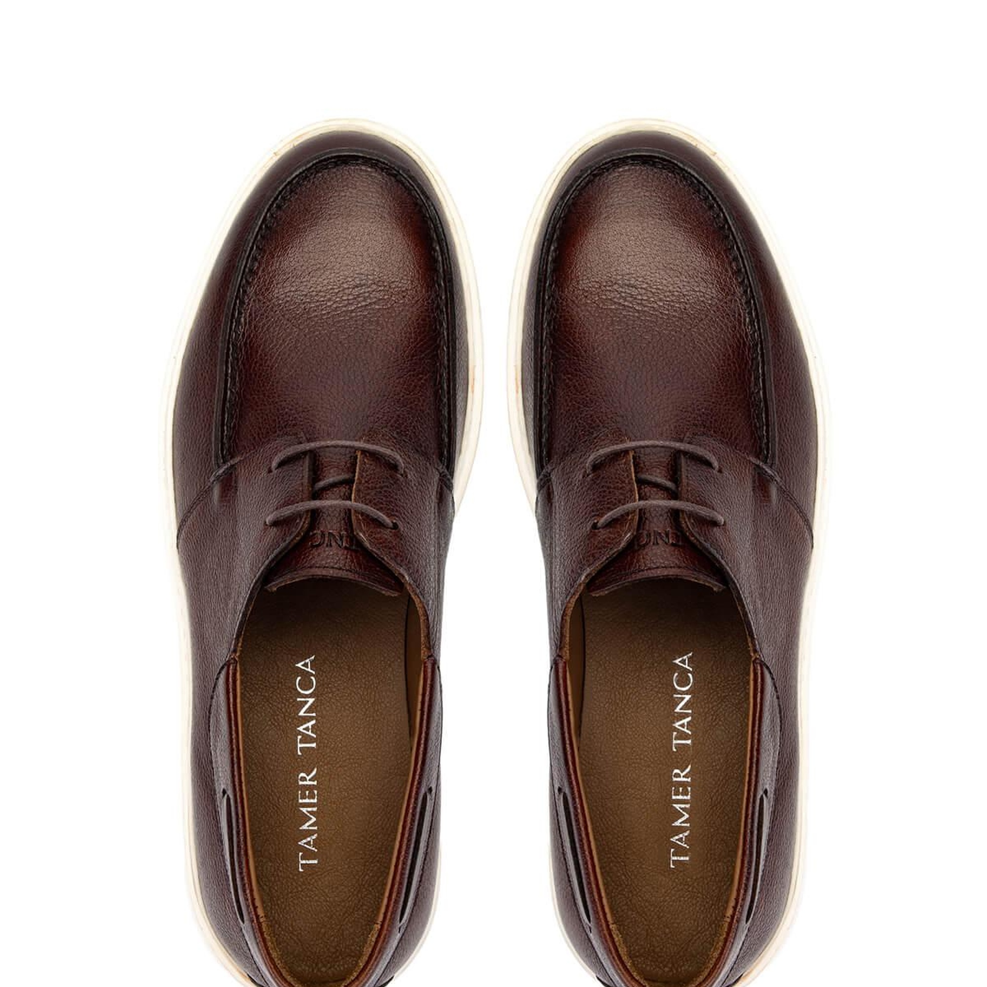 Tamer Tanca Erkek Hakiki Deri Kahverengi Casual Ayakkabı