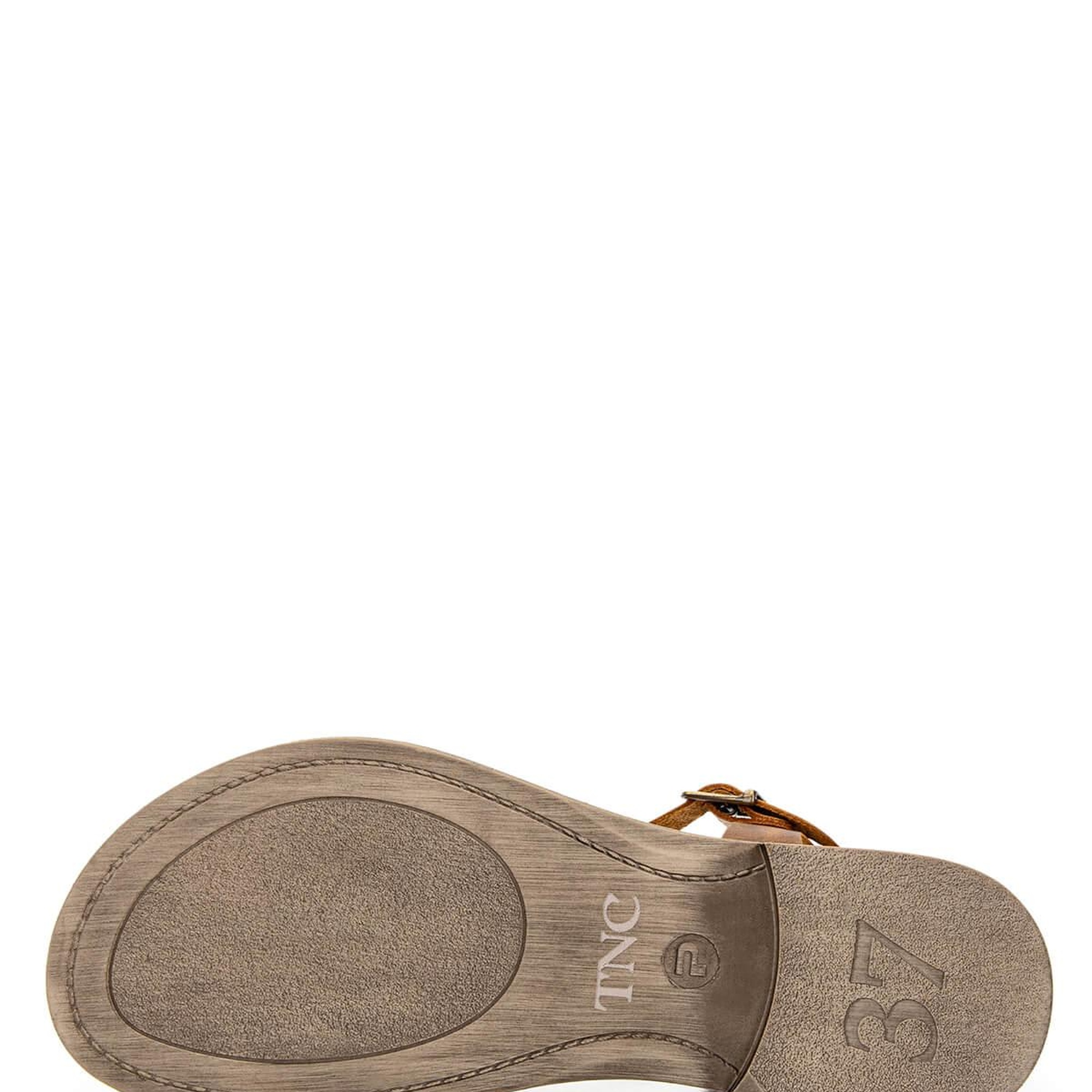 Tamer Tanca Kadın Hakiki Deri Kahverengi Düz Sandalet