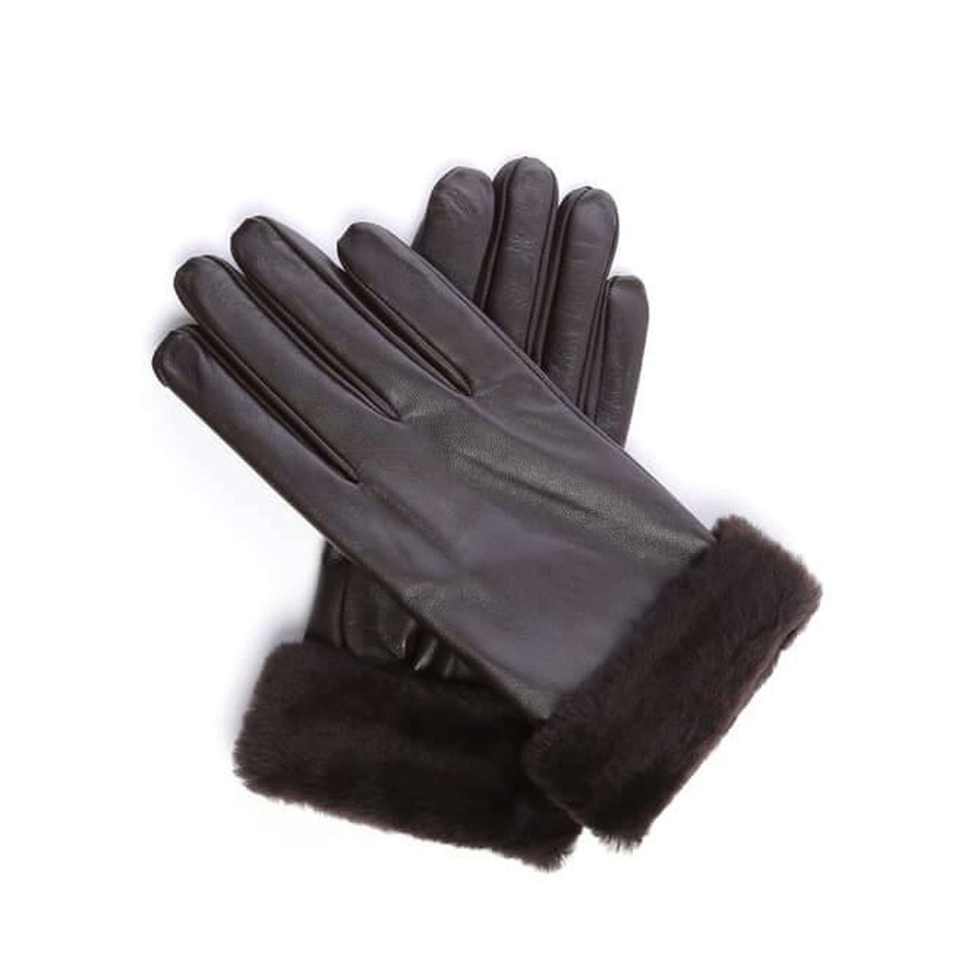 Tamer Tanca Kadın Hakiki Deri Kahverengi Eldiven ELDIVEN