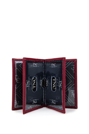  Tamer Tanca Unisex Hakiki Deri Bordo Kartlık
