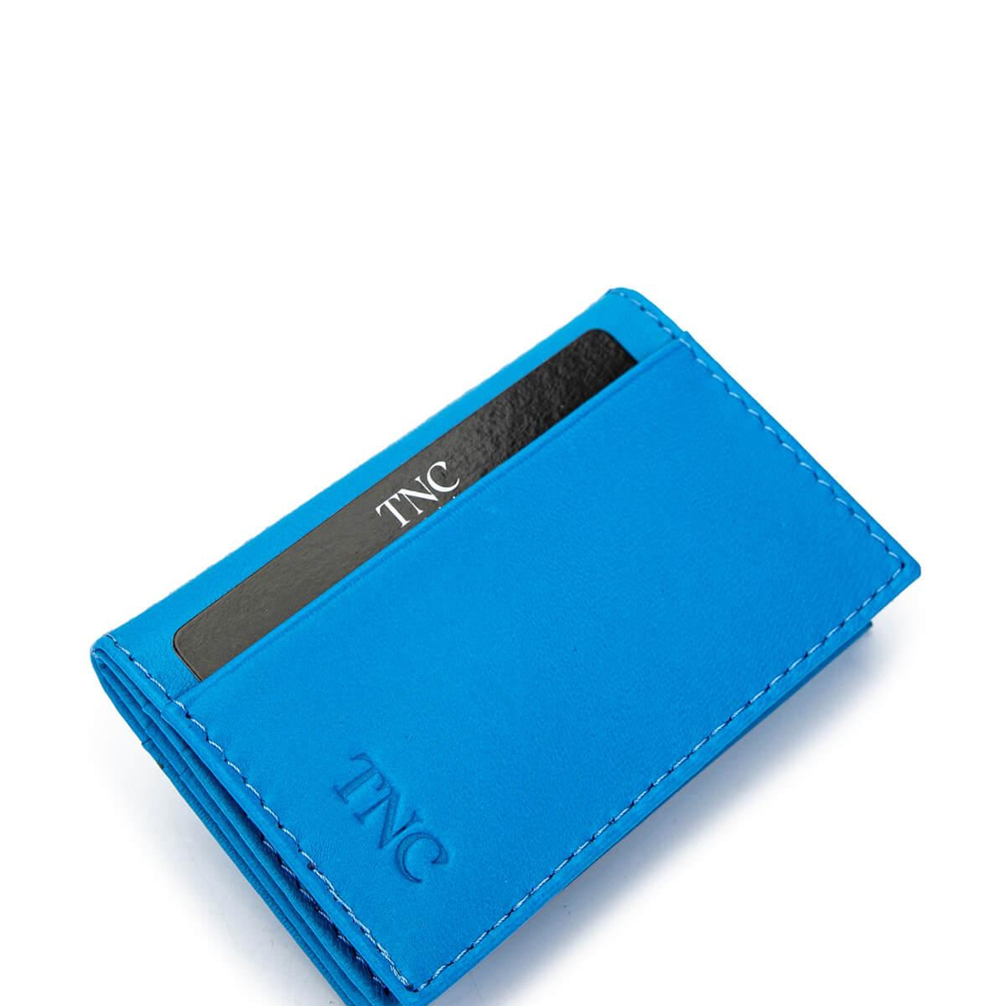 Tamer Tanca Unisex Hakiki Deri Mavi Kartlık