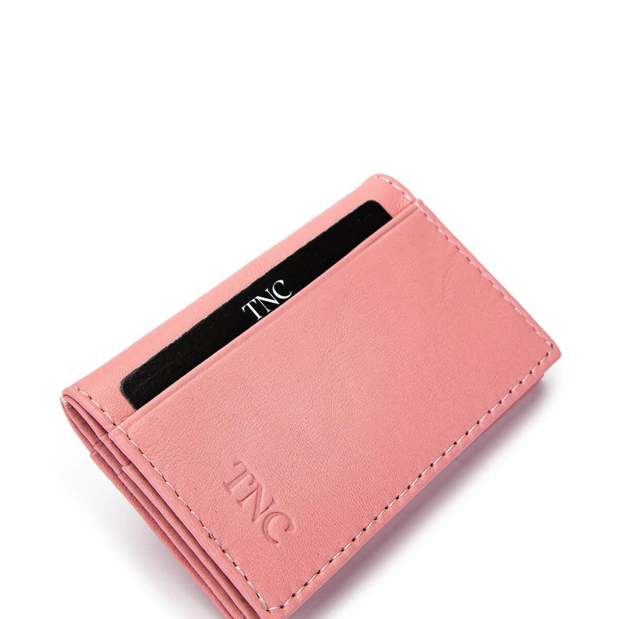 Tamer Tanca Unisex Hakiki Deri Pembe Kartlık