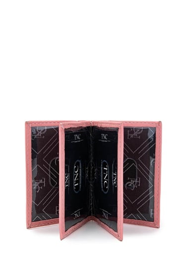  Tamer Tanca Unisex Hakiki Deri Pembe Kartlık