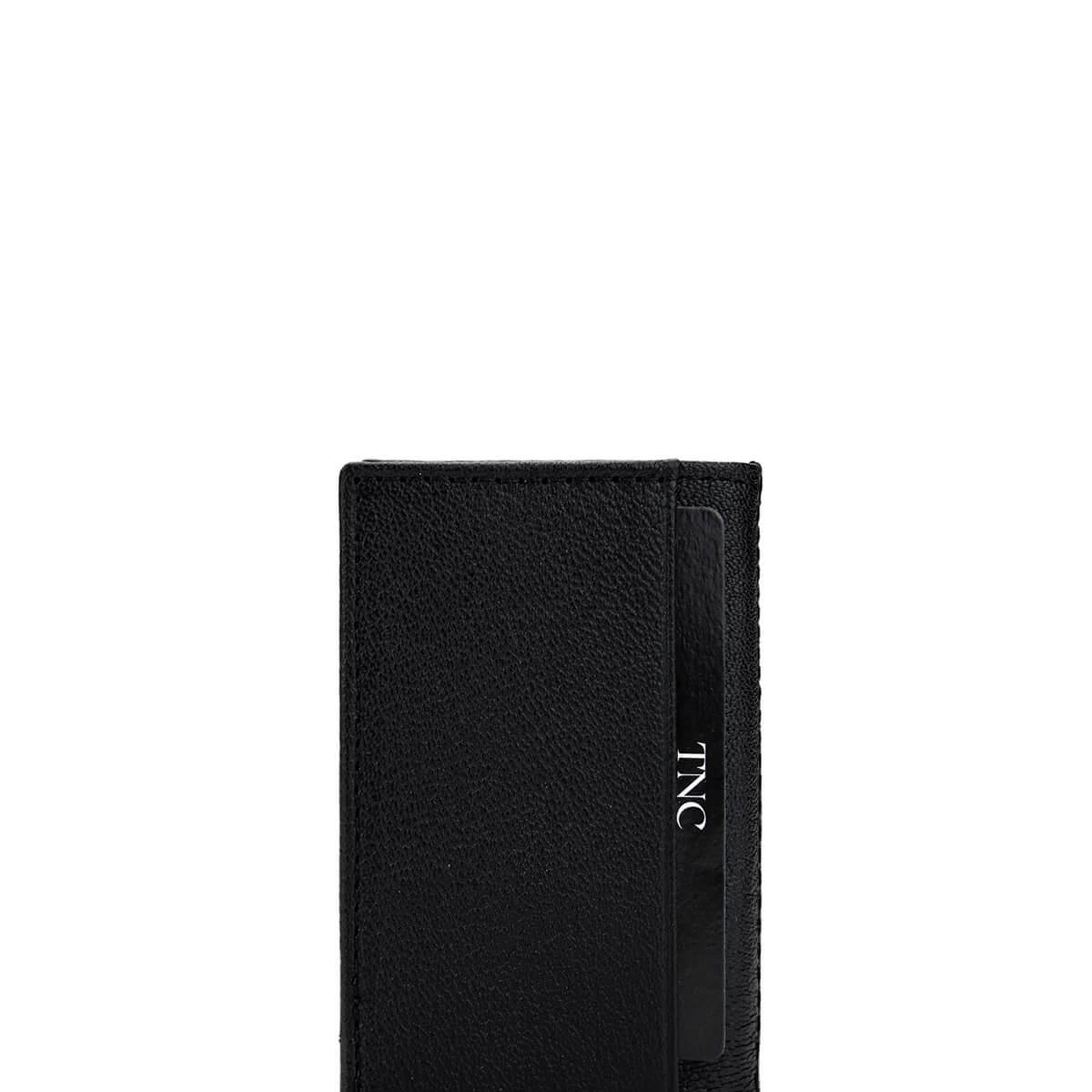 Tamer Tanca Unisex Hakiki Deri Siyah Havyar Kartlık