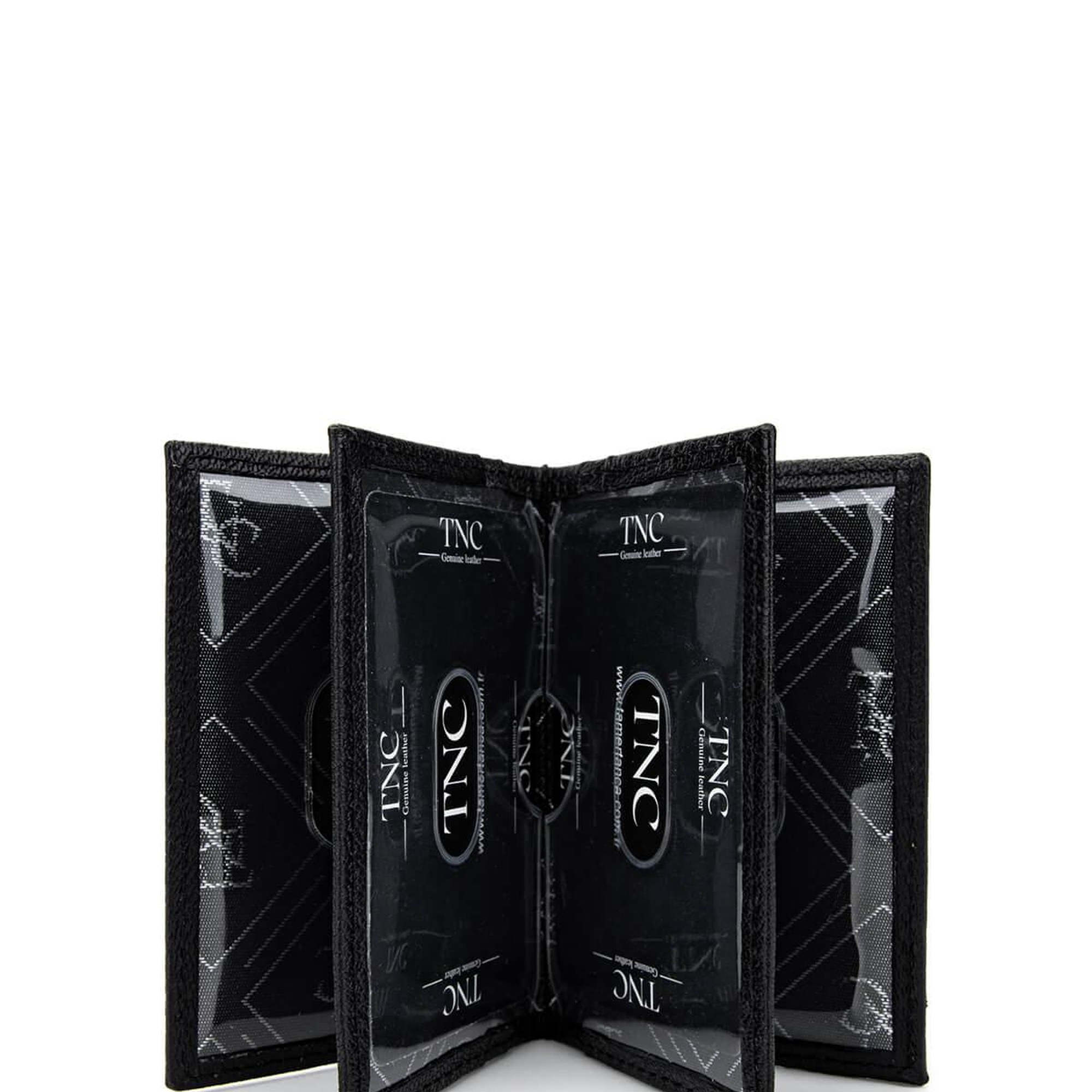 Tamer Tanca Unisex Hakiki Deri Siyah Havyar Kartlık