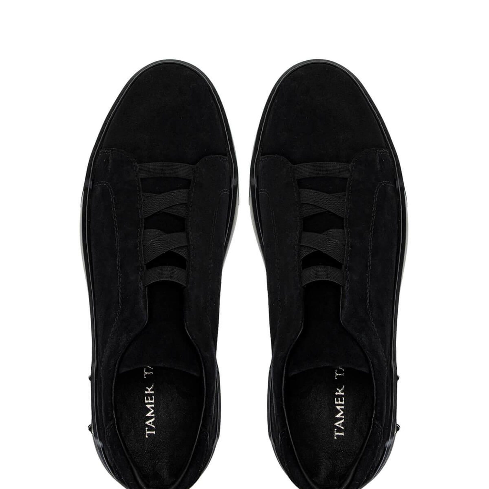 Tamer Tanca Erkek Hakiki Deri Siyah Süet Sneakers & Spor Ayakkabı