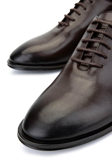  Tamer Tanca Erkek Hakiki Deri Kahverengi Klasik Ayakkabı