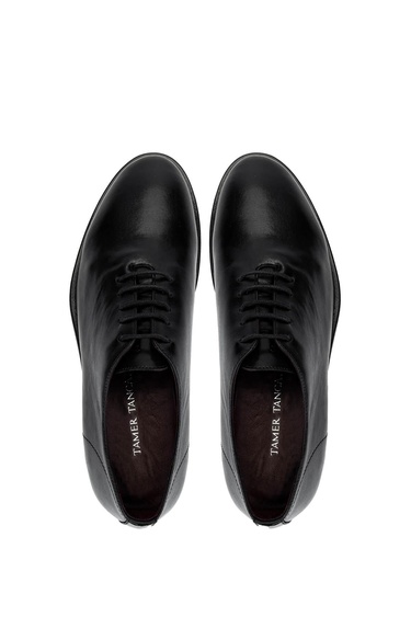  Tamer Tanca Erkek Hakiki Deri Siyah Klasik Ayakkabı