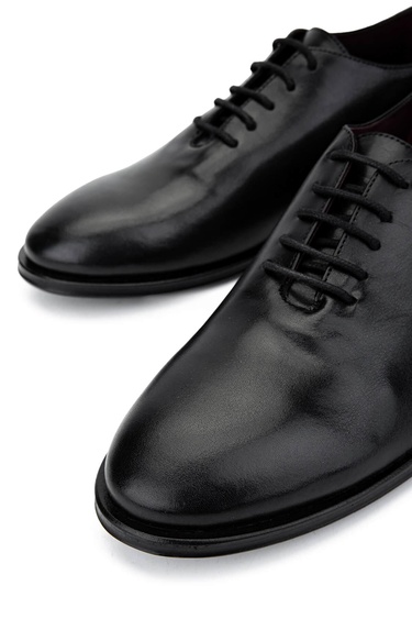  Tamer Tanca Erkek Hakiki Deri Siyah Klasik Ayakkabı