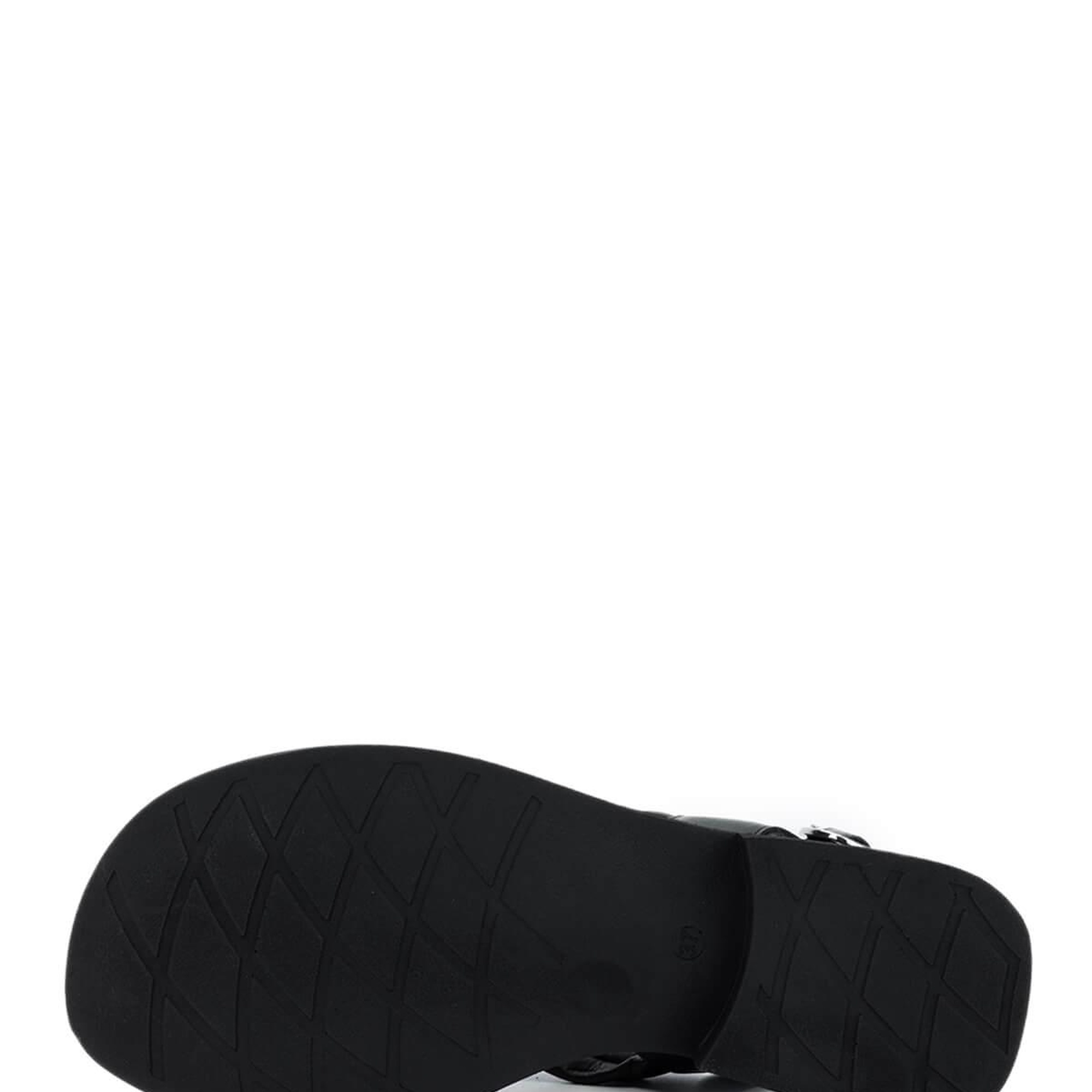 Tamer Tanca Kadın Hakiki Deri Siyah Deri Topuklu Sandalet