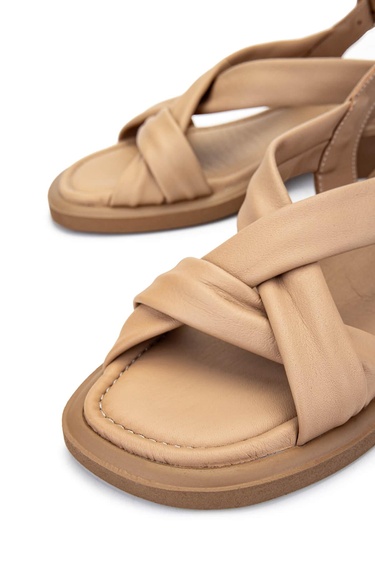  Tamer Tanca Kadın Hakiki Deri Vizon Topuklu Sandalet