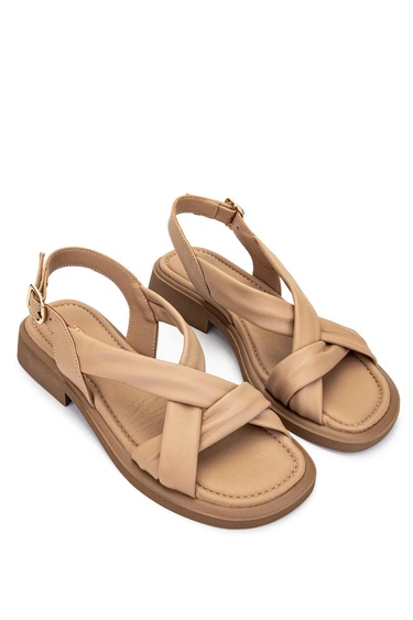  Tamer Tanca Kadın Hakiki Deri Vizon Topuklu Sandalet