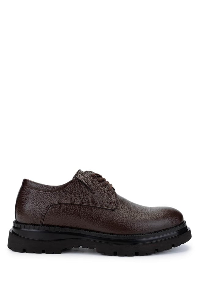  Tamer Tanca Erkek Hakiki Deri Kahverengi Casual Ayakkabı