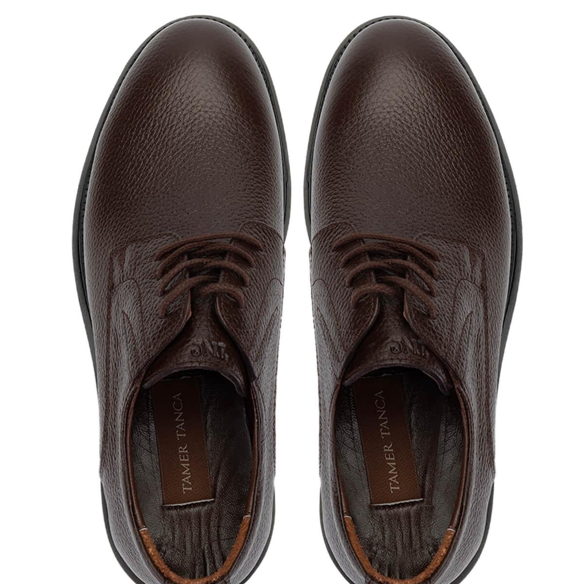 Tamer Tanca Erkek Hakiki Deri Kahverengi Casual Ayakkabı