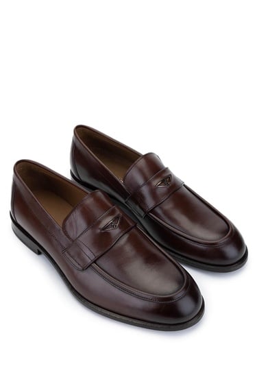  Tamer Tanca Erkek Hakiki Deri Kahverengi Klasik Ayakkabı