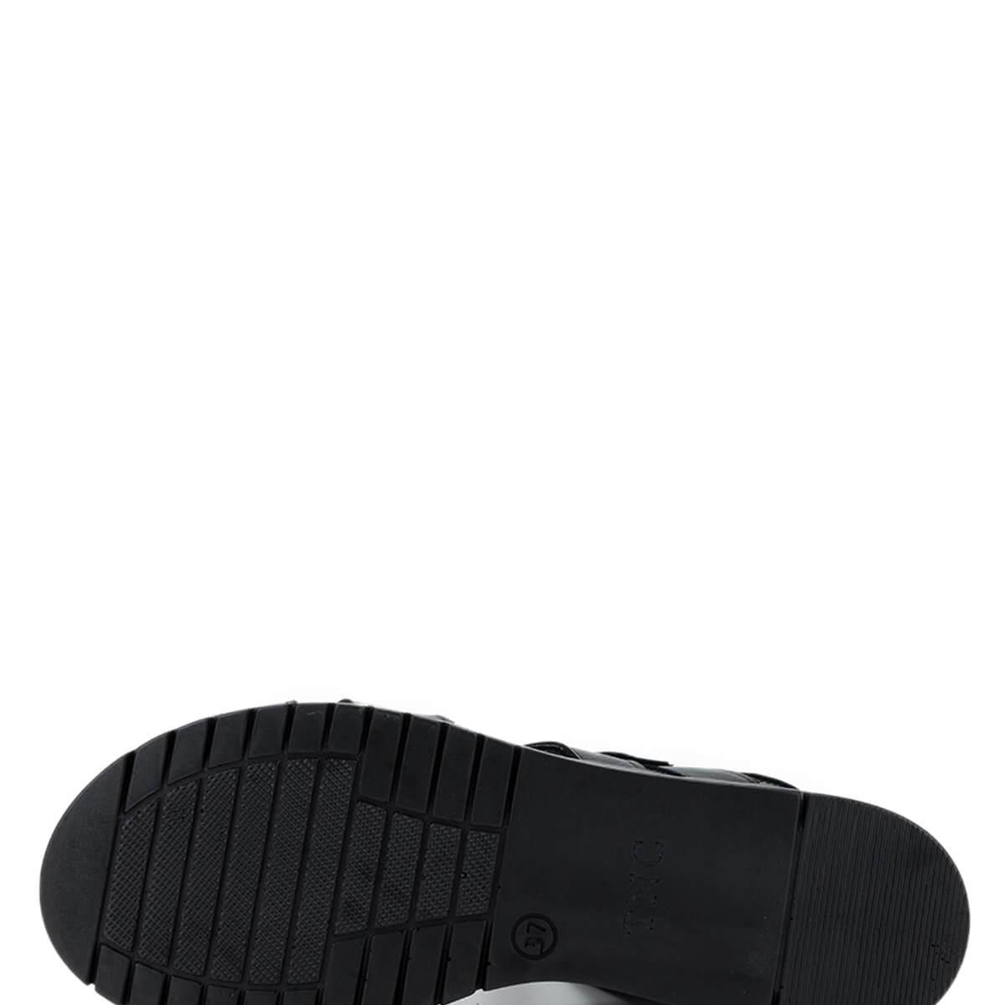 Tamer Tanca Kadın Hakiki Deri Siyah Deri Topuklu Sandalet