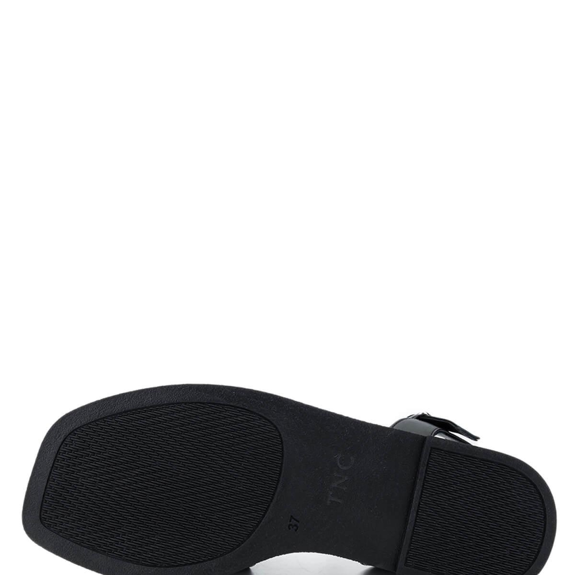 Tamer Tanca Kadın Hakiki Deri Siyah Düz Sandalet