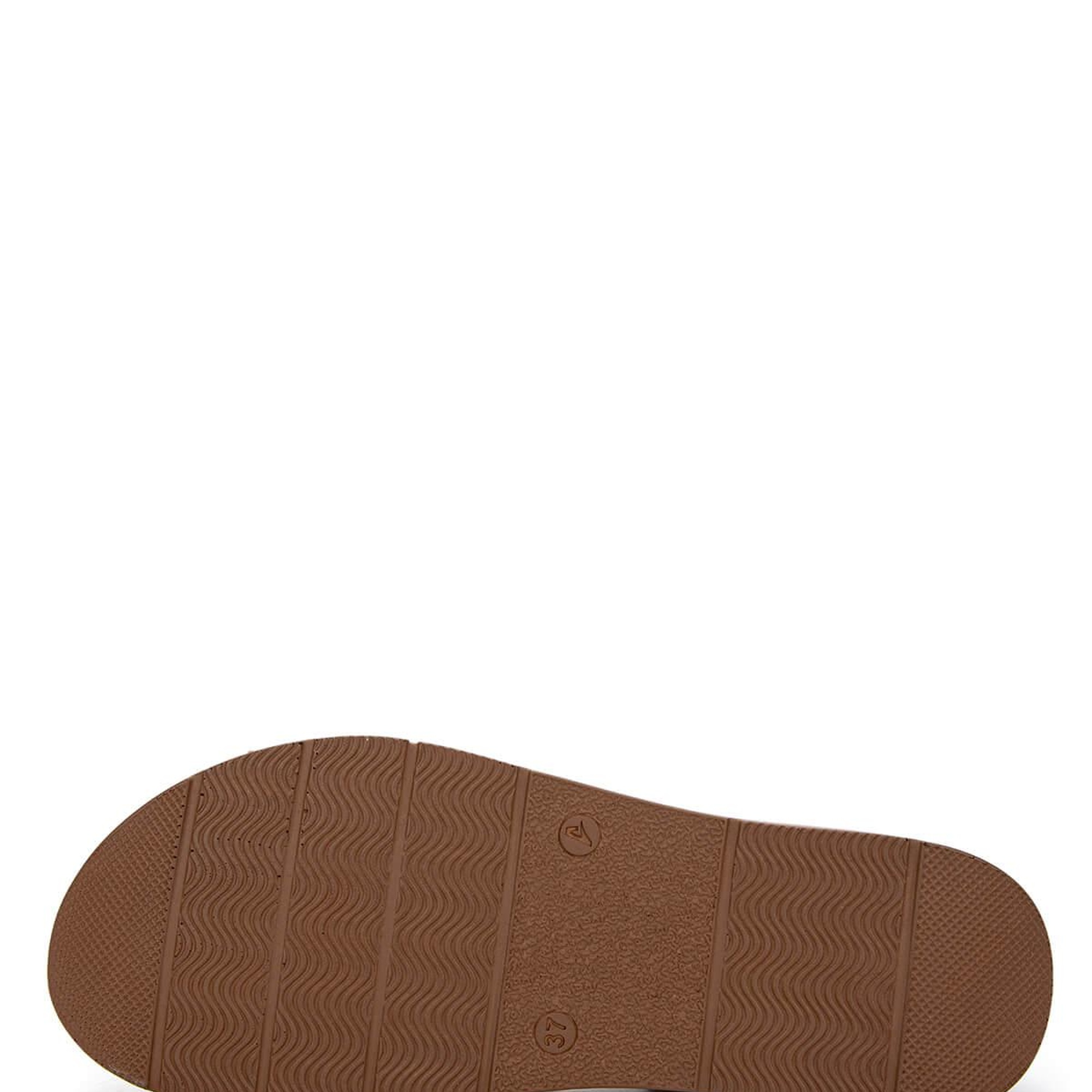 Tamer Tanca Kadın Hakiki Deri Taba Deri Düz Sandalet