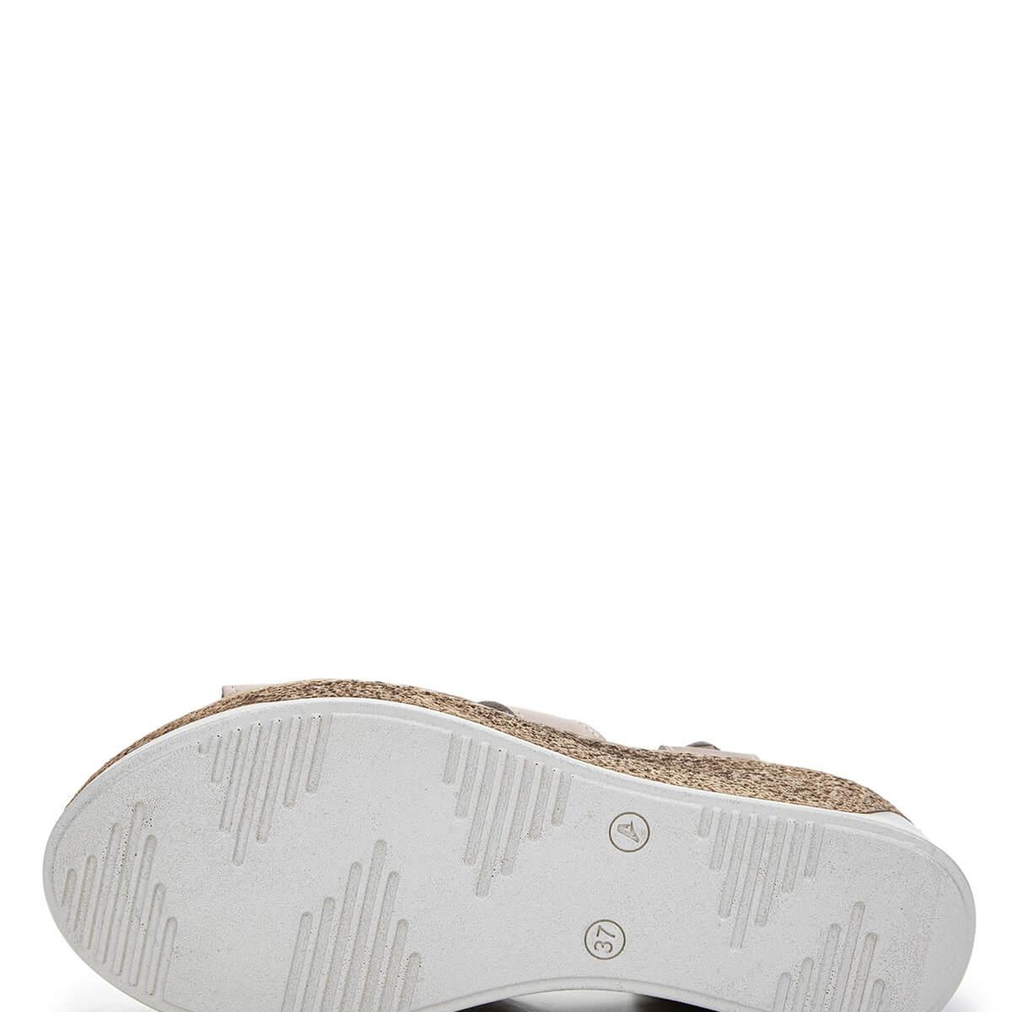 Tamer Tanca Kadın Hakiki Deri Gri Topuklu Sandalet