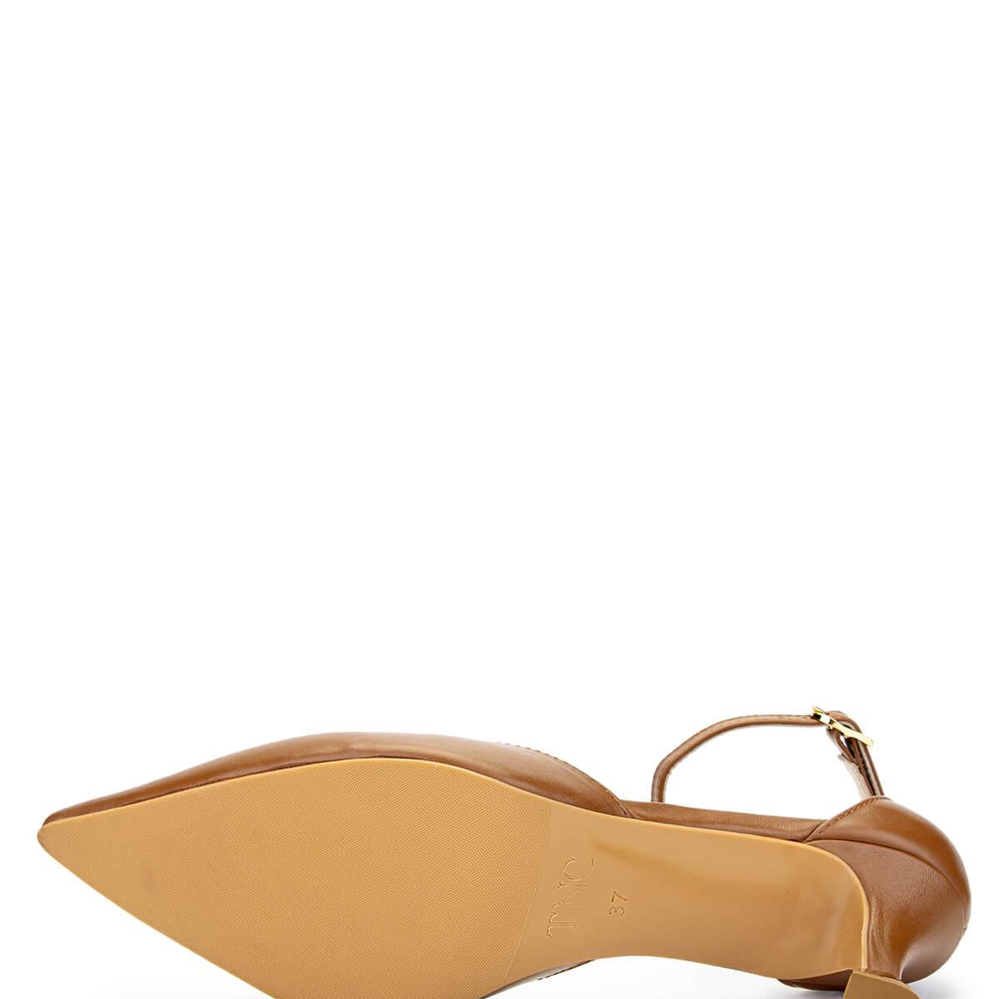 Tamer Tanca Kadın Hakiki Deri Taba Topuklu Ayakkabı