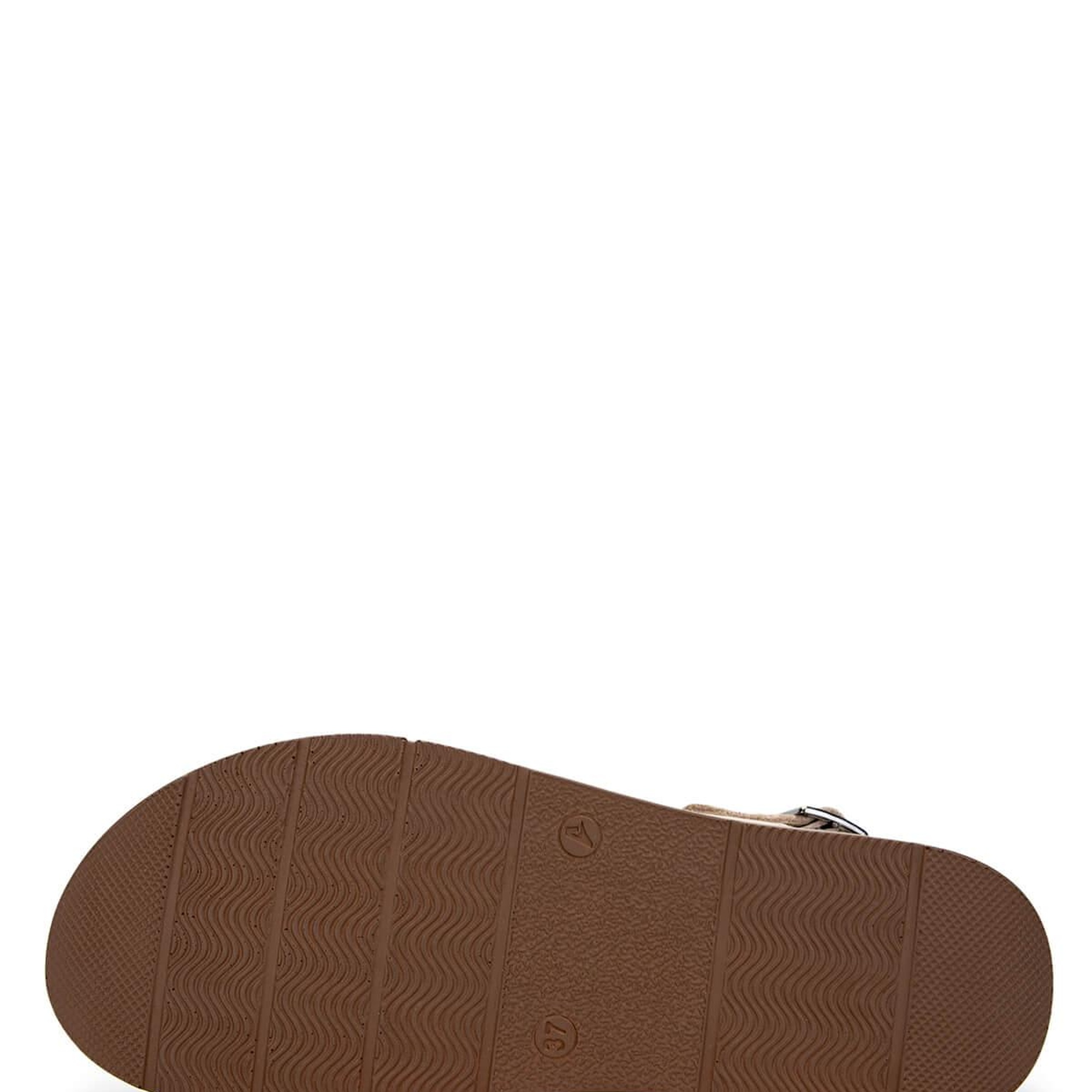 Tamer Tanca Kadın Hakiki Deri Bej Topuklu Sandalet